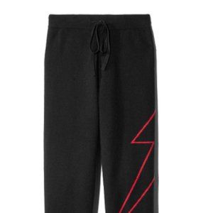 New Madeleine Thompson Aqua Lightning Bolt Pants